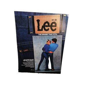 1984 Lee Jeans The Brand That Fits Original Print Ad
